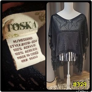 Fringe poncho pattern crochet